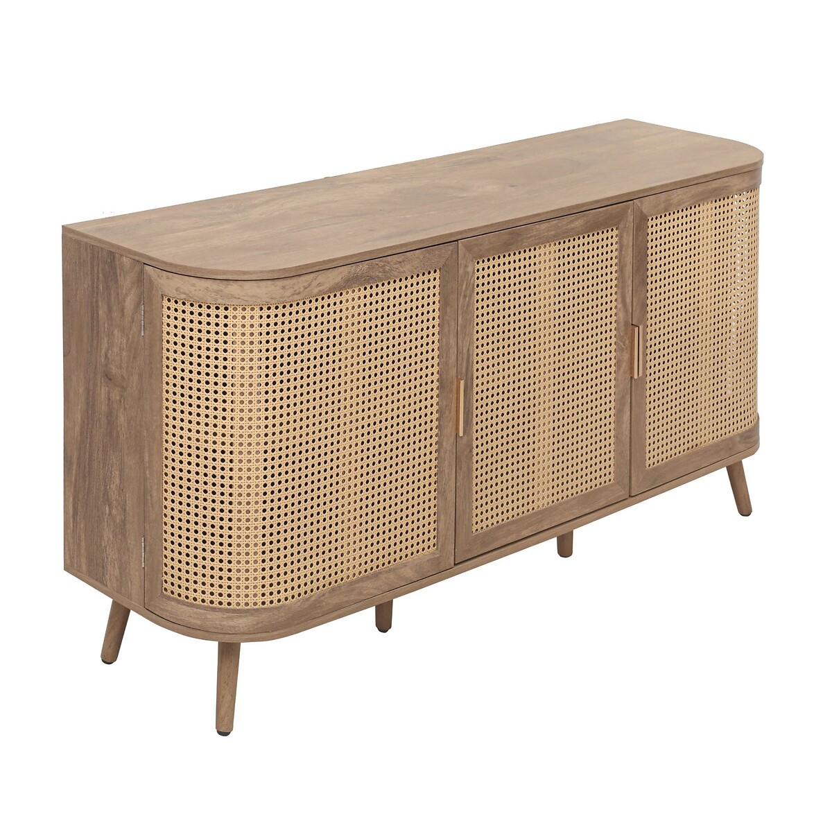 Naya Rattan 3 Door Sideboard natural oak, SO'HOME