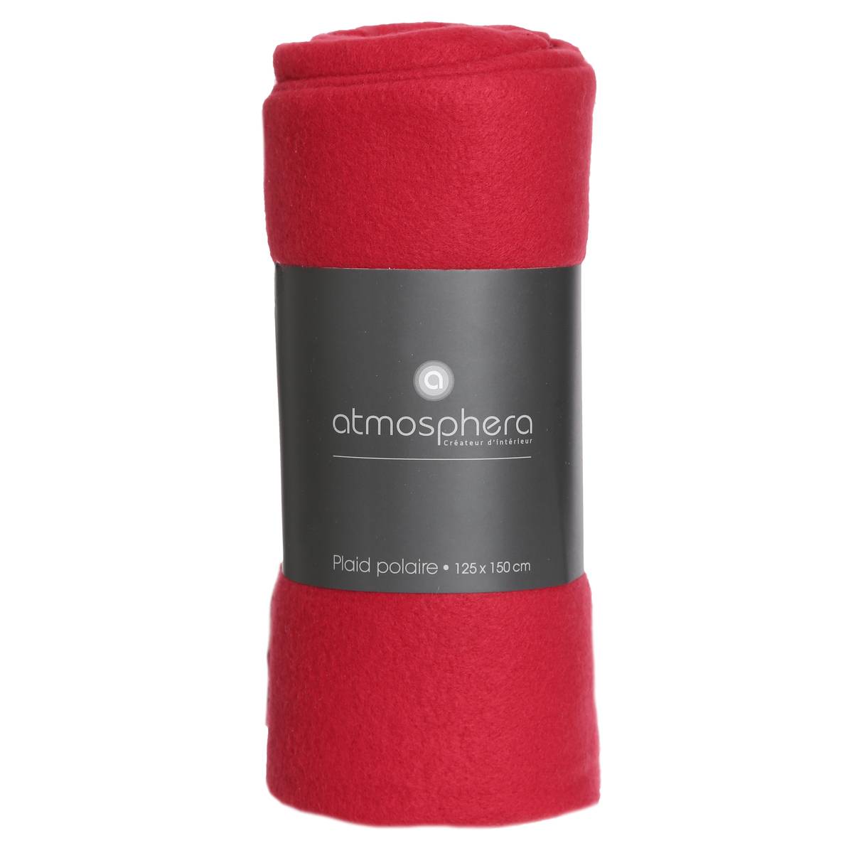 Plaid polaire POLAR rouge, ATMOSPHERA
