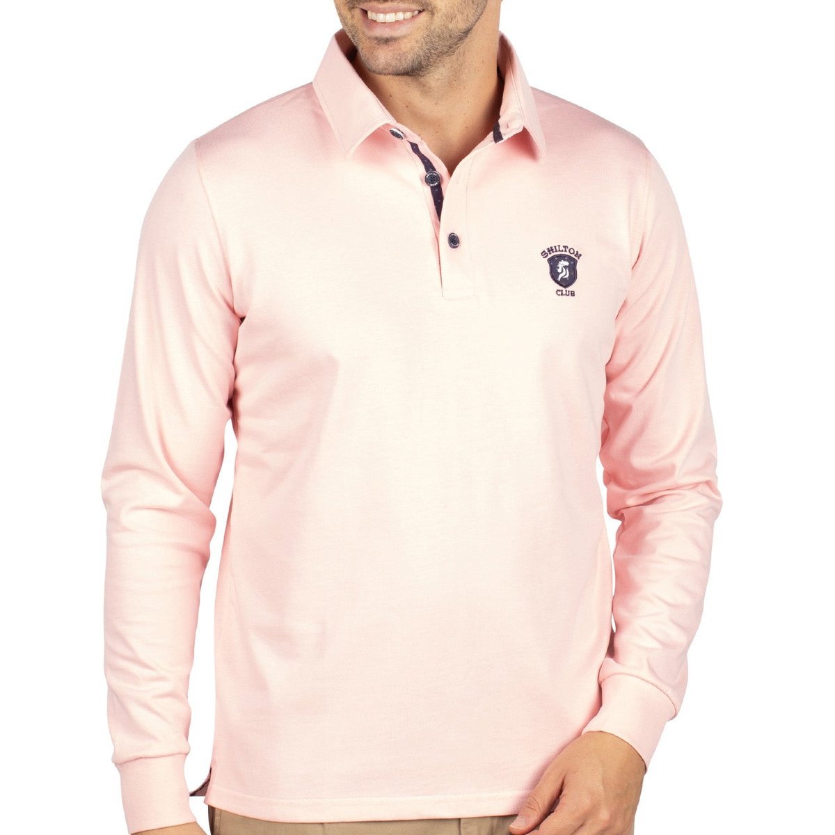 Polo uni basical rose, SHILTON