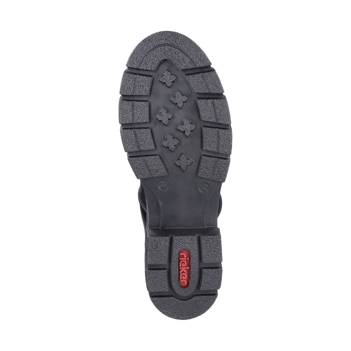 Botte Plate Cuir Turin noir, RIEKER