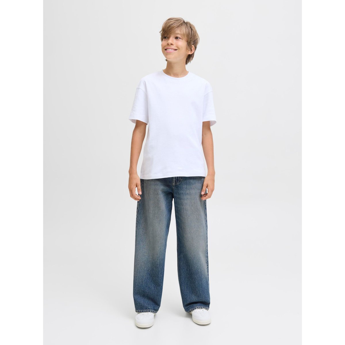 Jean À Coupe Wide blue denim, JACK & JONES JUNIOR