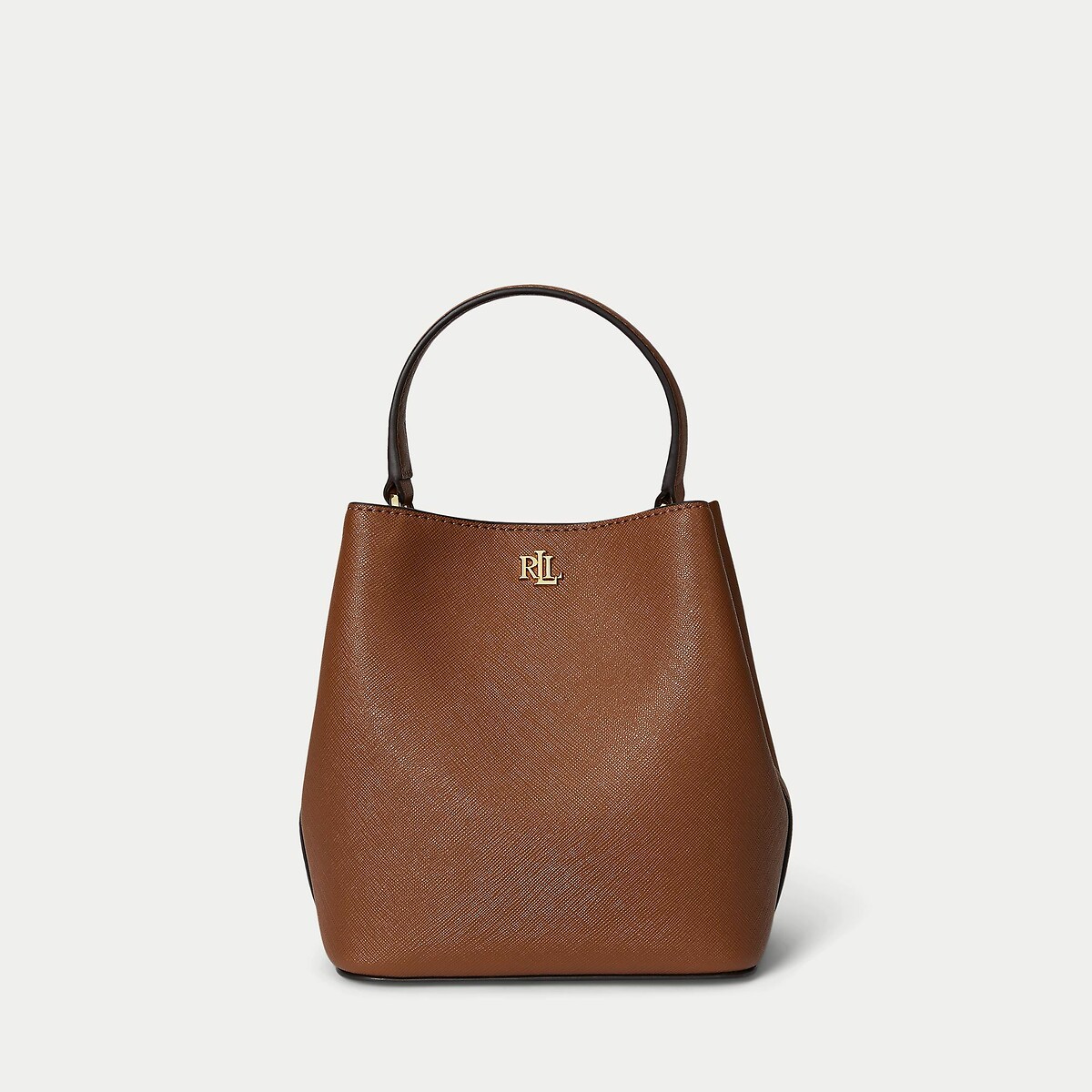 Sac seau en cuir camel, LAUREN RALPH LAUREN
