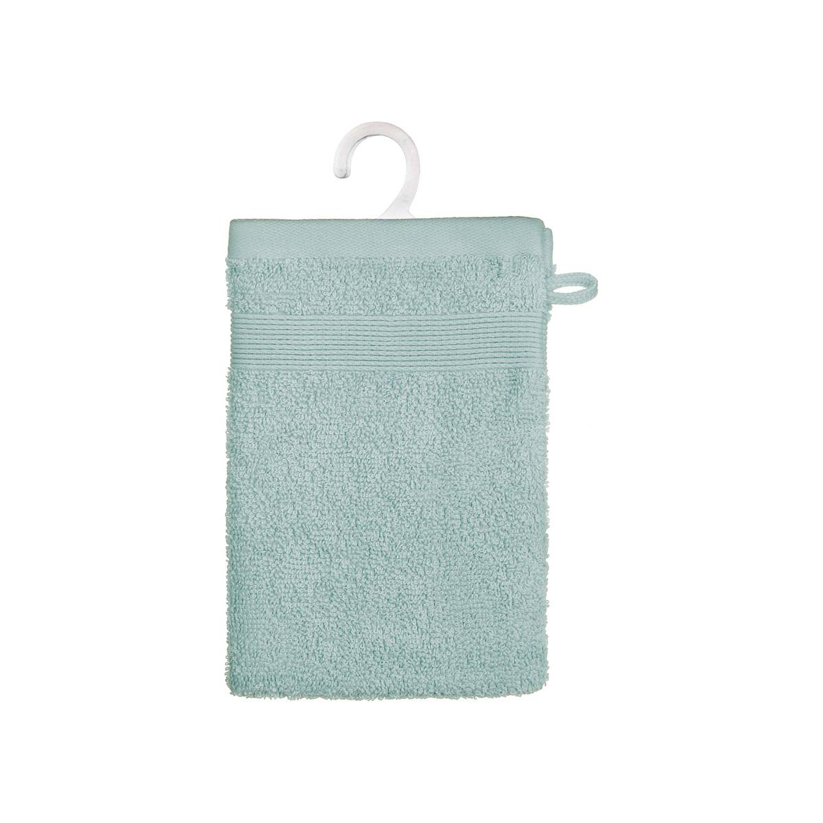 Lot de 2 gants de toilette PRAIA vert clair, ATMOSPHERA