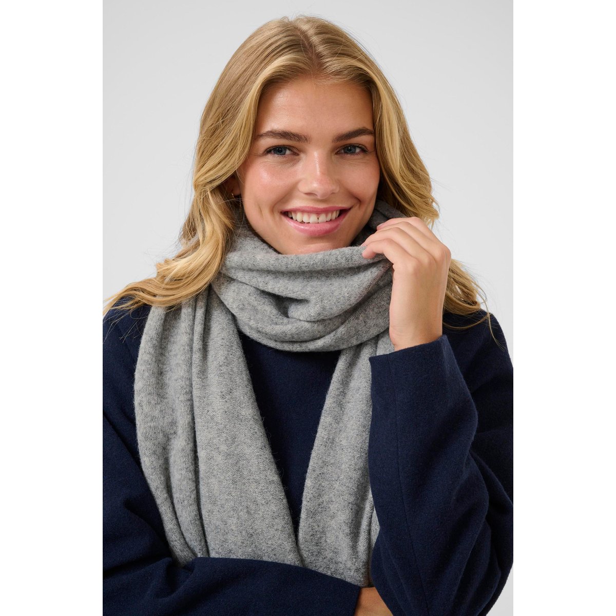 Écharpe gris grey melange, KAFFE