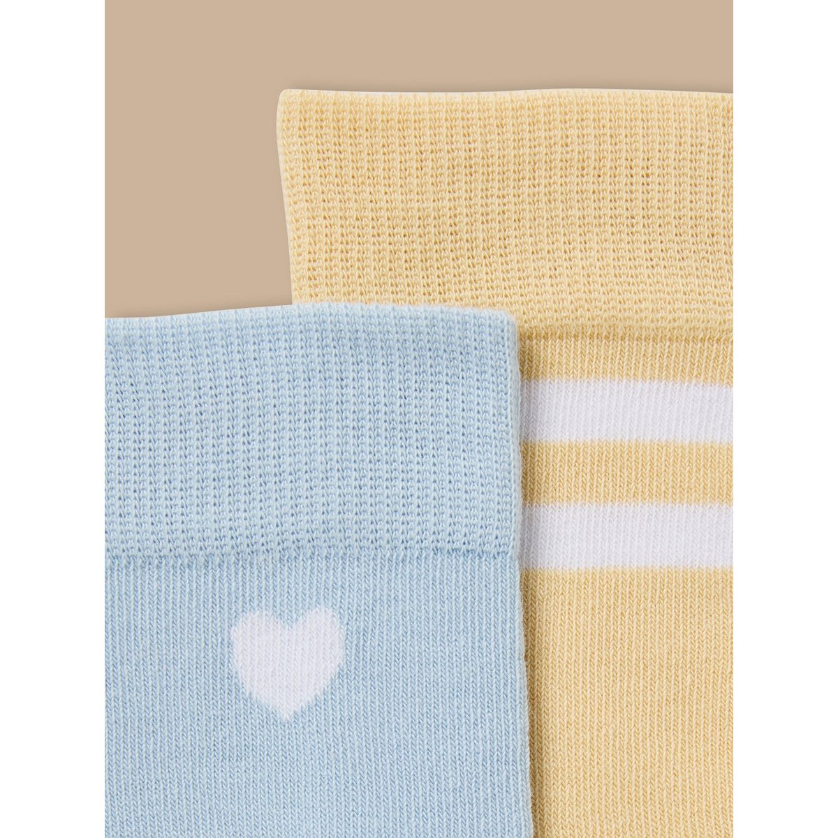 Lot de 2 paires de chaussettes bleu pastel, CYRILLUS
