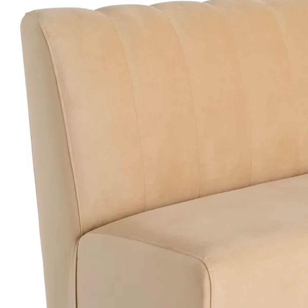 Banc d'hôtellerie tissu beige 180x60x90cm beige, WADIGA