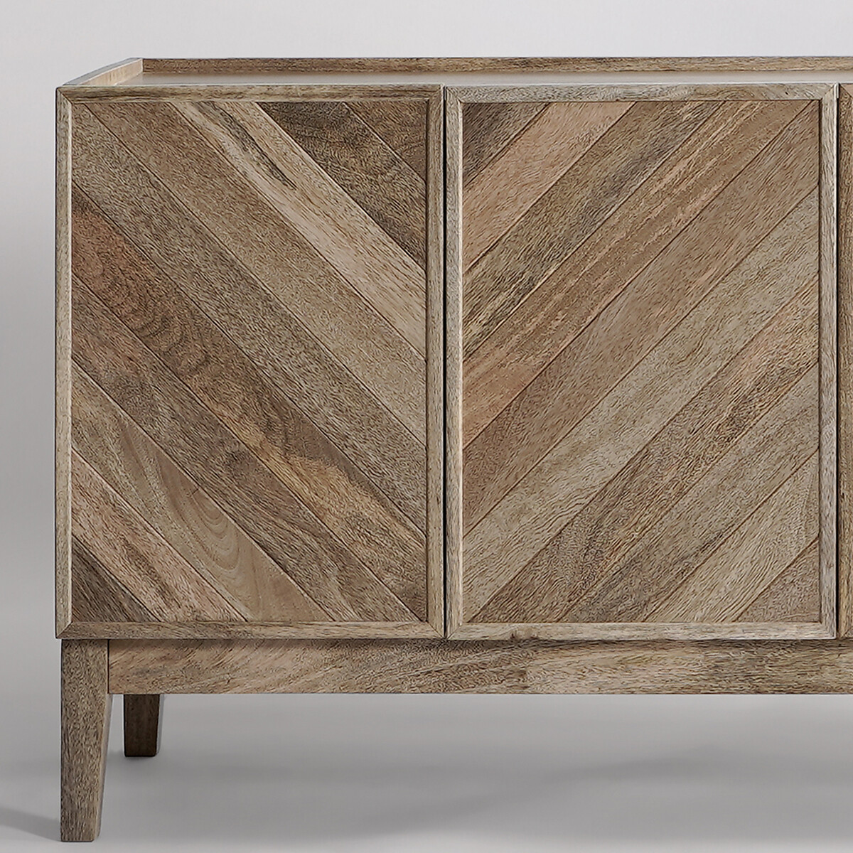 Metz Mango Wood 4 Door Sideboard light wood, SWOON