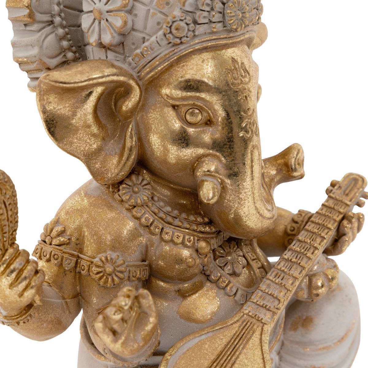 Statue Ganesh déco Shanti H.13cm résine assorti modéle a, ATMOSPHERA