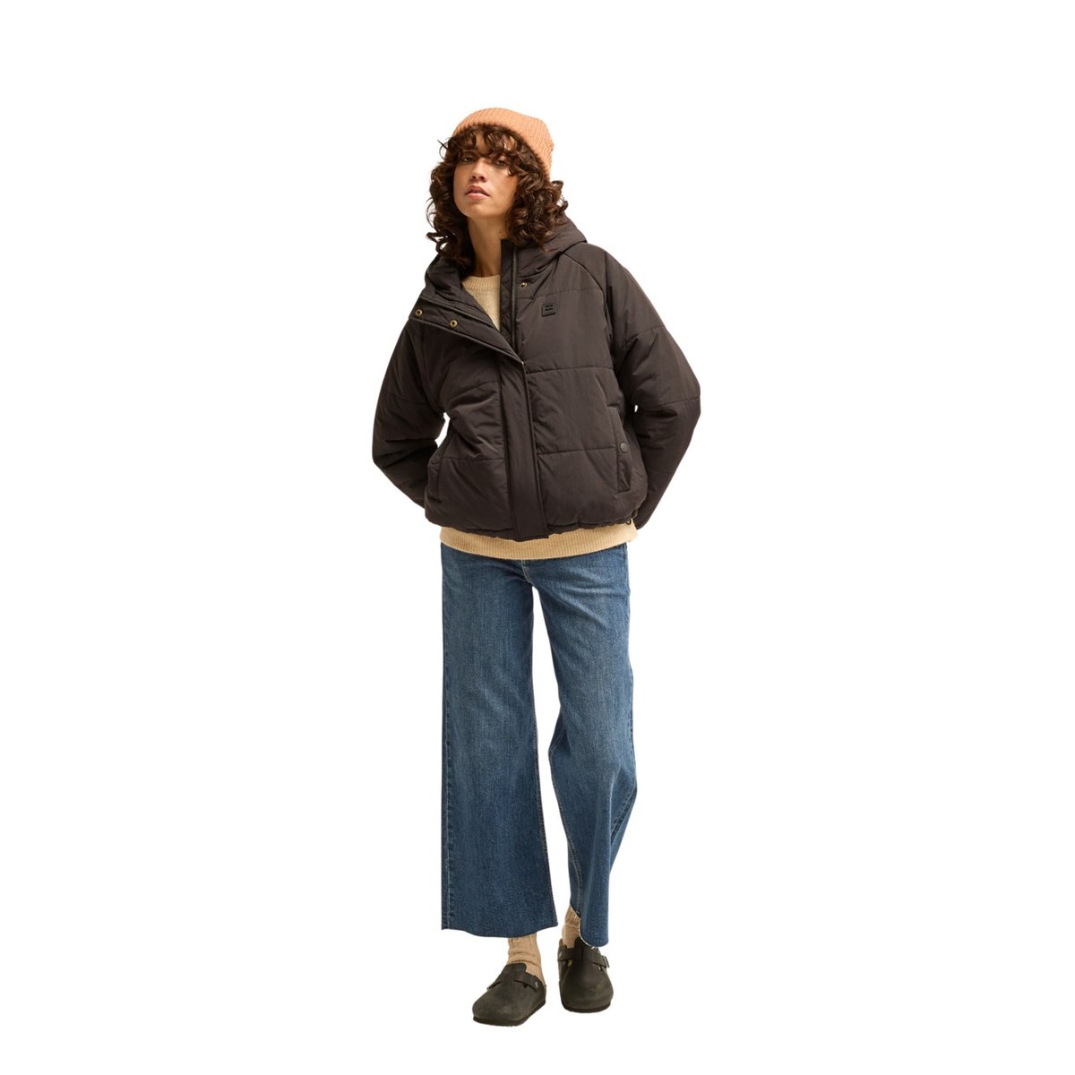 Veste zippée HIGH ROUTE HOOD noir black pebble, BILLABONG