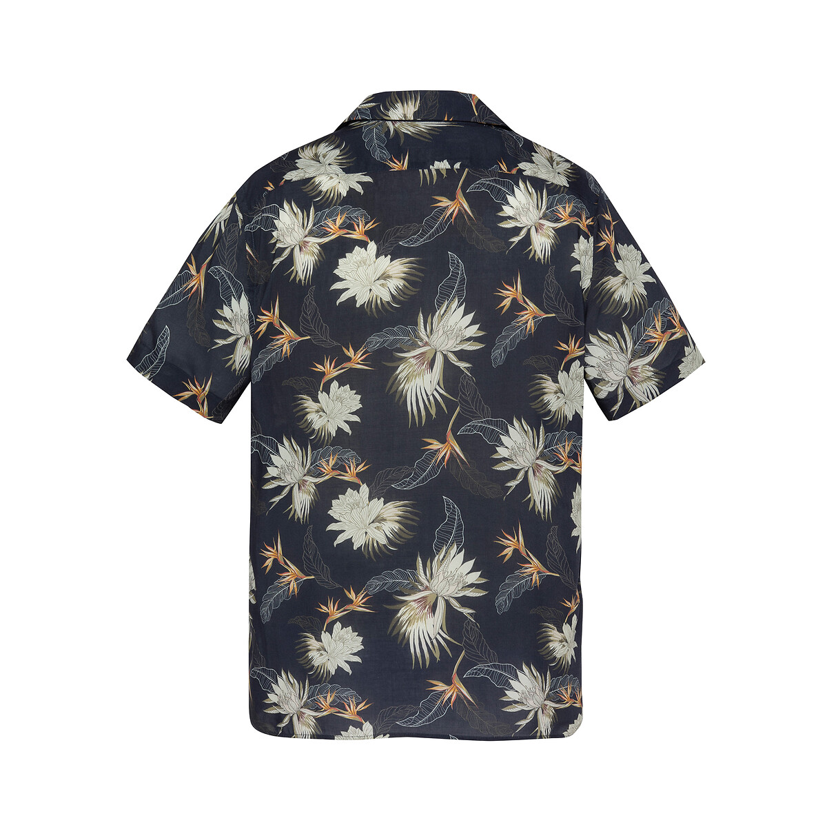 Chemise viscose à fleurs bleu marine, SCHOTT