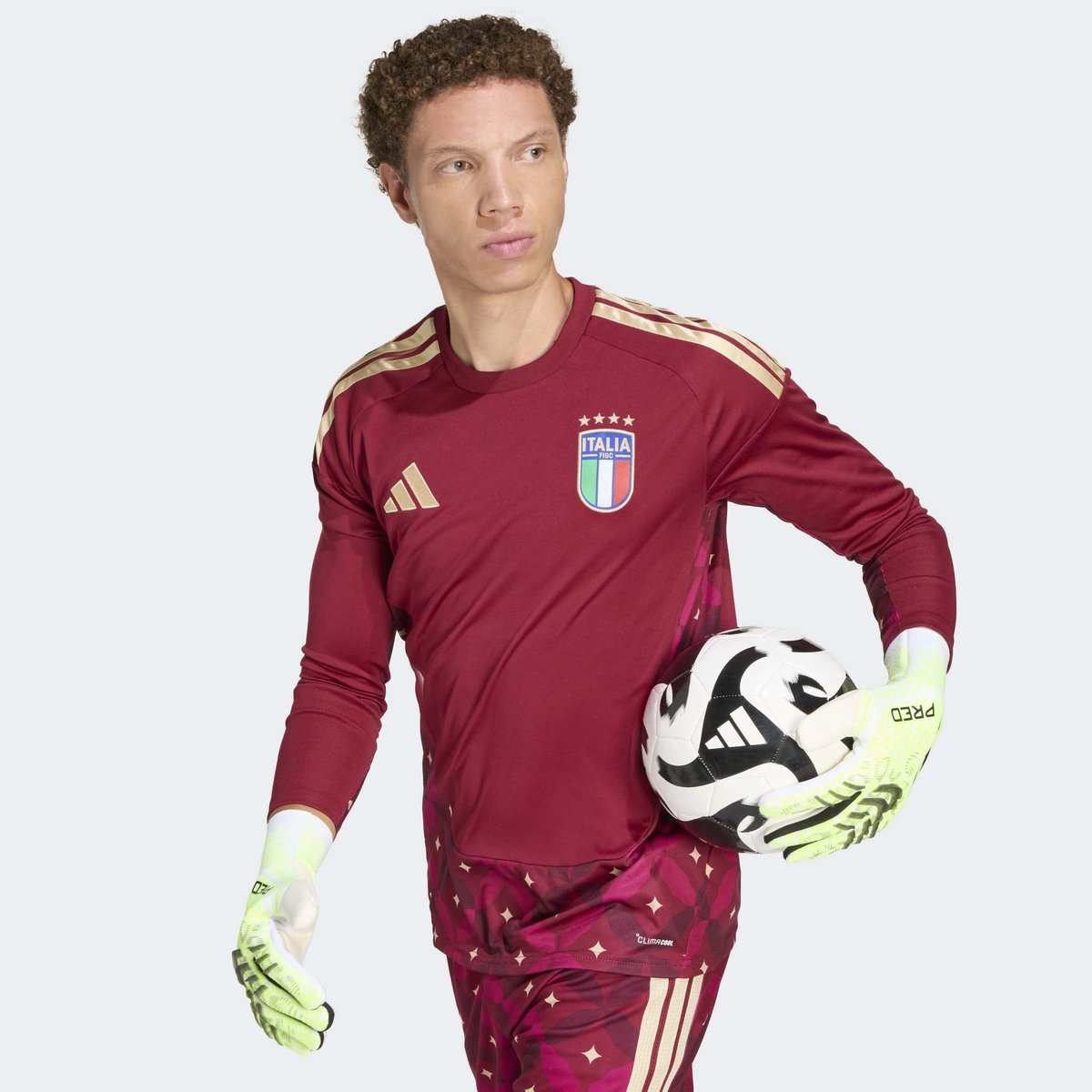 Maillot Manches Longues Gardien De But Domicile Italie 26 Maillot Manches Longues Gardien De But Domicile Italie 26 team coll burgundy 2, adidas Performance