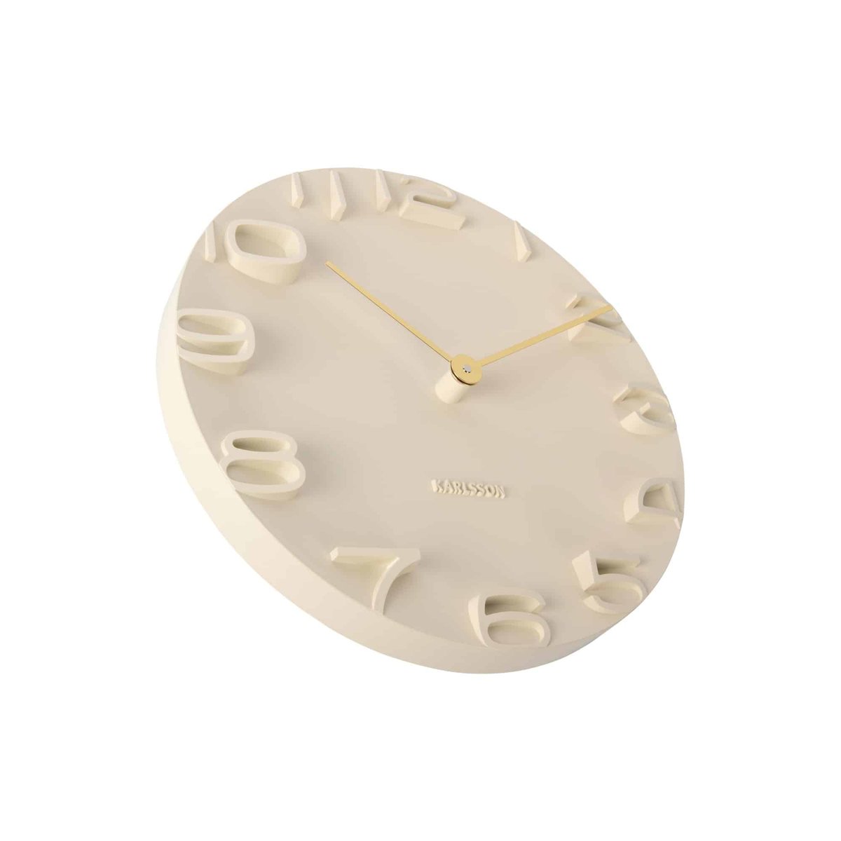 Horloge Murale Polypropylène ON THE EDGE blanc cassé, KARLSSON