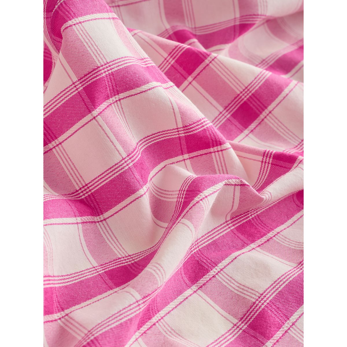 Jupe longue boutonnée vichy rose et crème, NEXT