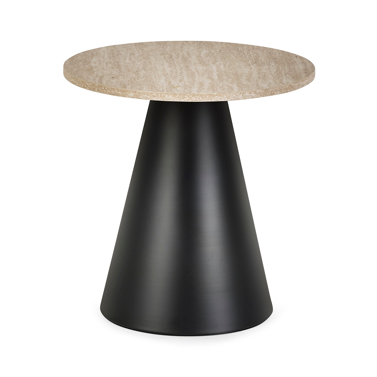 Set of 2 Evron Round Nesting Coffee Tables travertine, SO'HOME