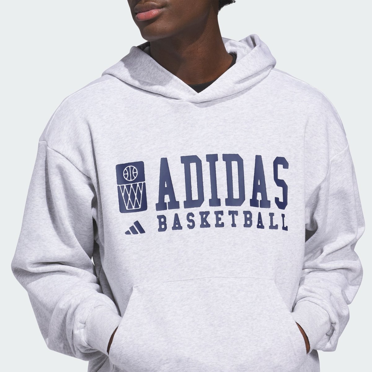 Sweat À Capuche Adidas Basketball Graphic Sweat À Capuche Adidas Basketball Graphic light grey heather, adidas Performance