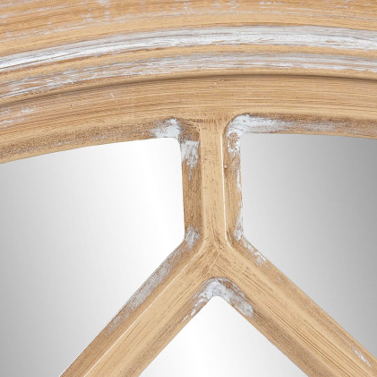 Miroir mural classique rond en bois de paulownia 69x4x69cm bois, WADIGA