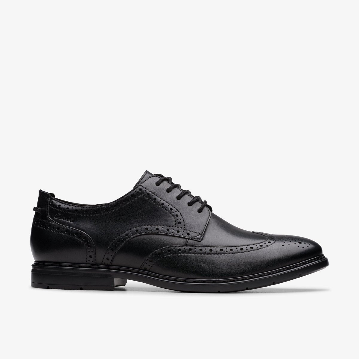 Derbies richelieus Cuir BANBURY TIP noir, CLARKS