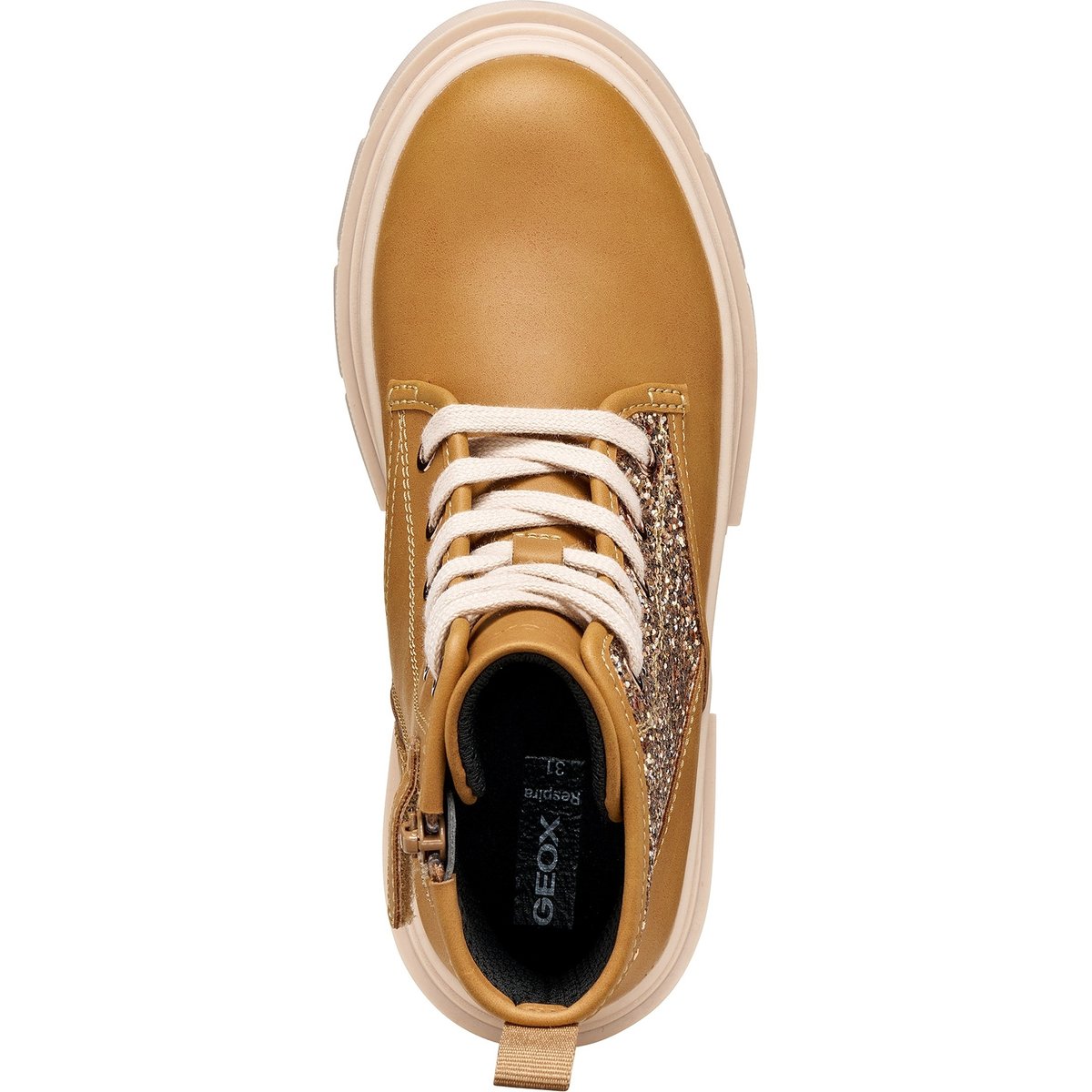 Bottines J KARSYN biscuit/bronze clair, GEOX