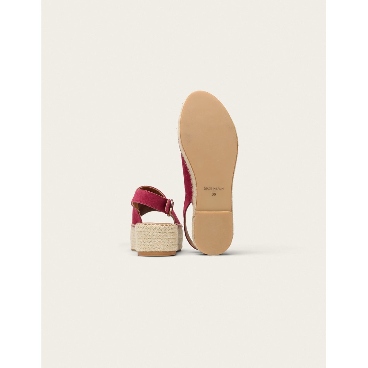 Espadrilles MAYA suède pourpre, ODAJE