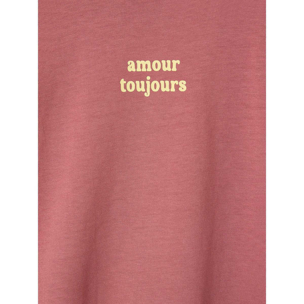T-shirt manches longues vieux rose, VERTBAUDET