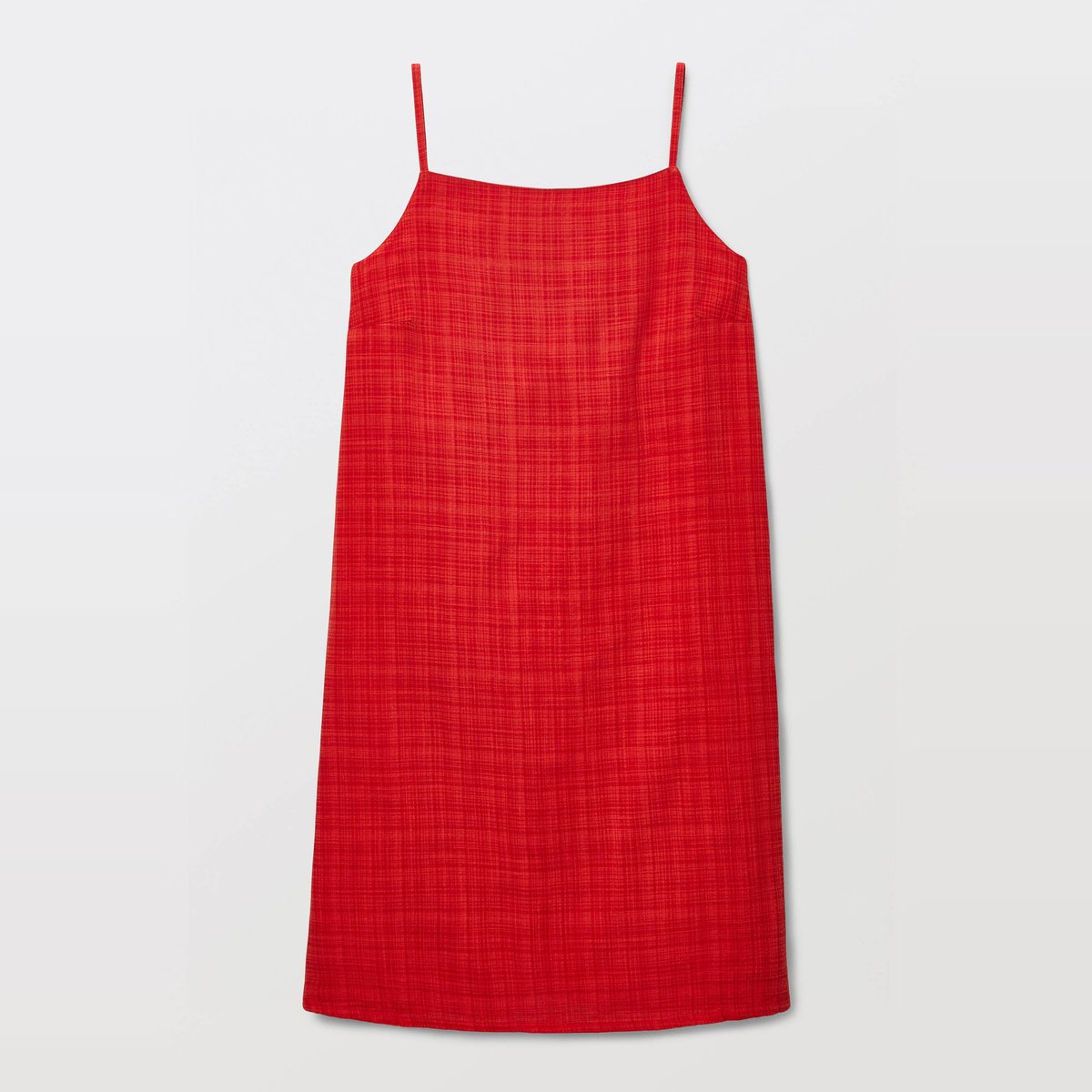 Robe de plage en coton BIO GOTS rouge, MONOPRIX