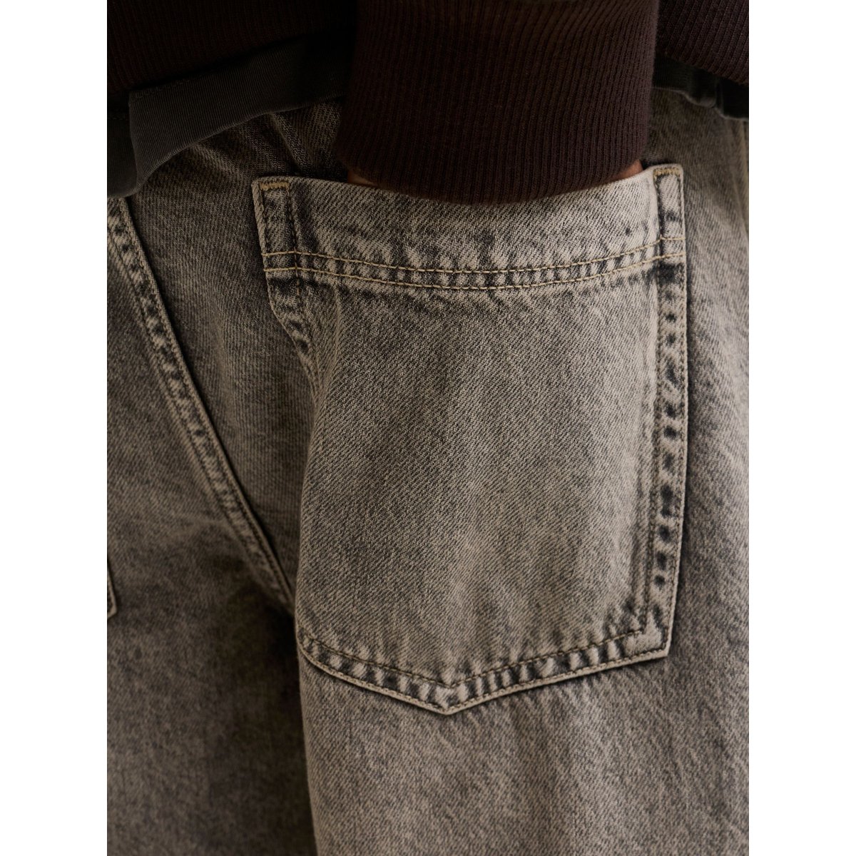 Jean À Coupe Ample noire - black denim 1, JACK & JONES
