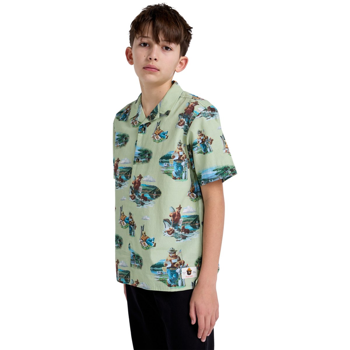 Chemise à manches courtes SBXE CAMP beige oyster gray, ELEMENT