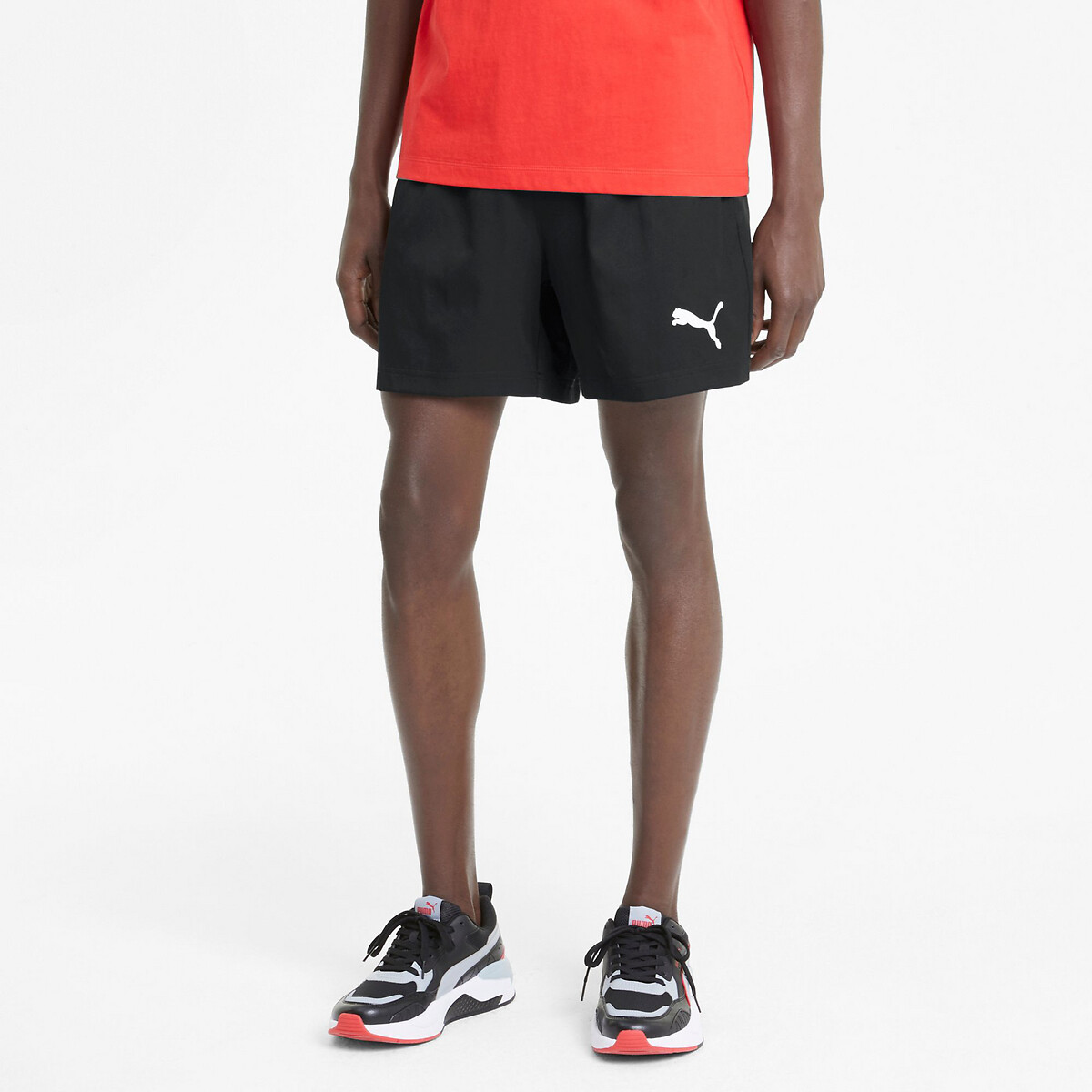 Shorts piccolo logo essentiel nero , PUMA