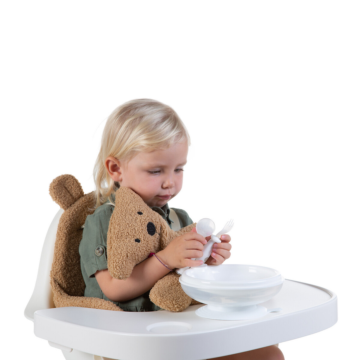 Coussin pour chaise haute evolu beige, CHILDHOME