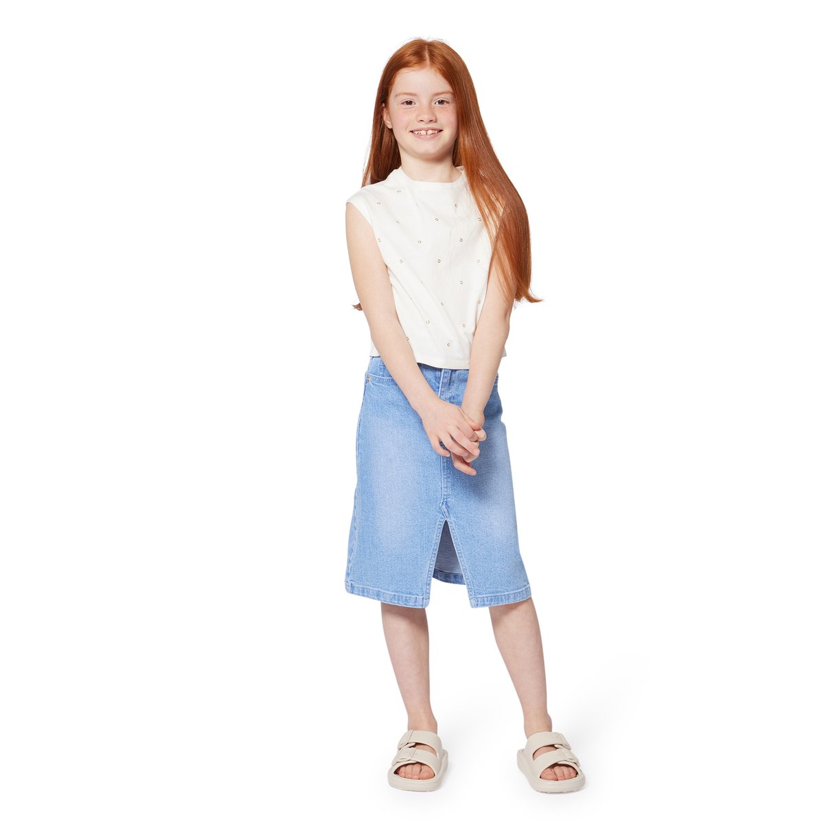 T-shirt de cérémonie en coton offwhite, MICHAEL KORS