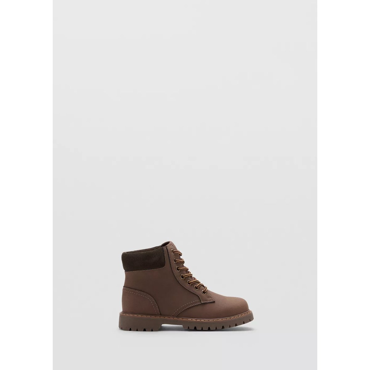 Bottes de montagne lacets chocolat, MANGO KIDS
