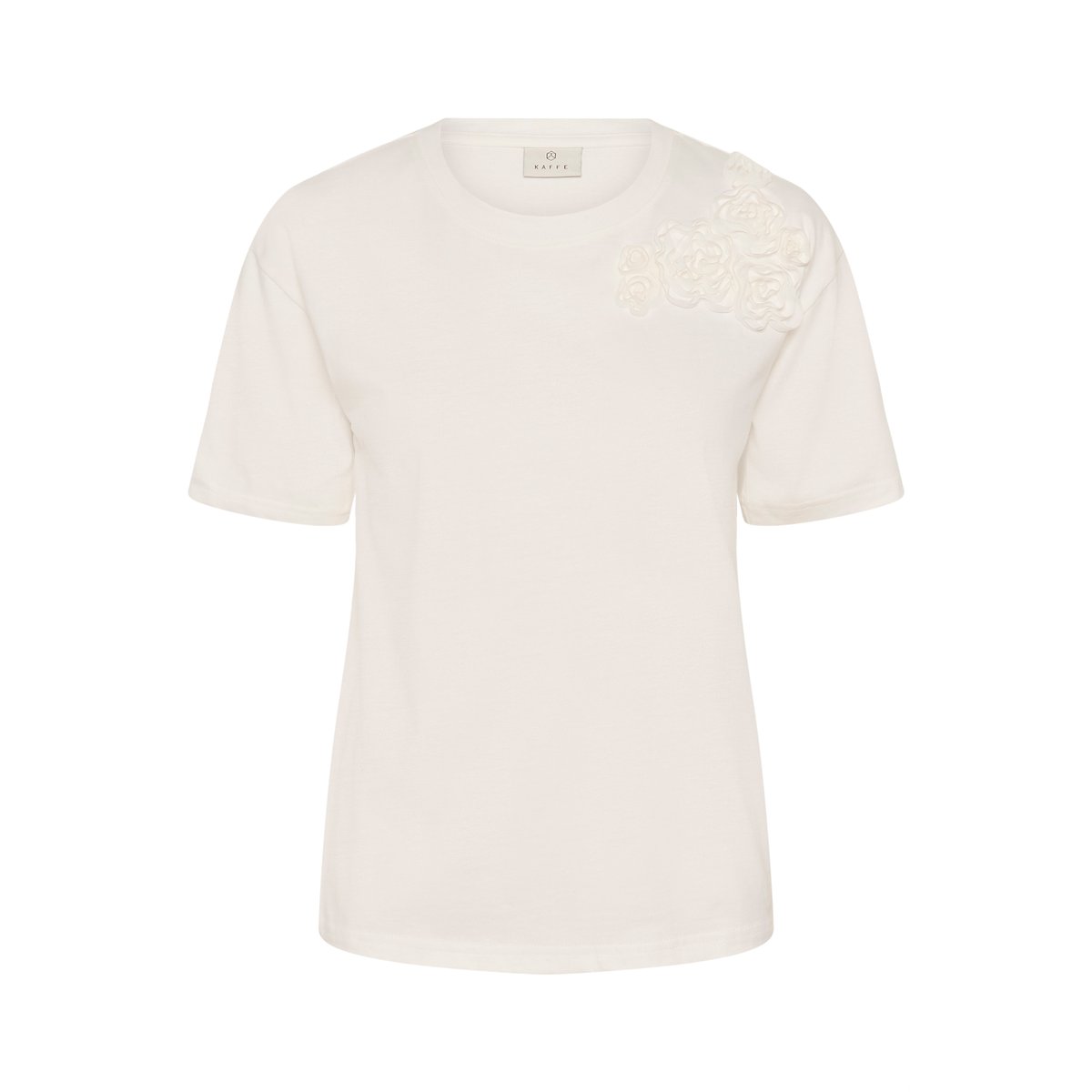 T-shirt à manches courtes blanc chalk, KAFFE