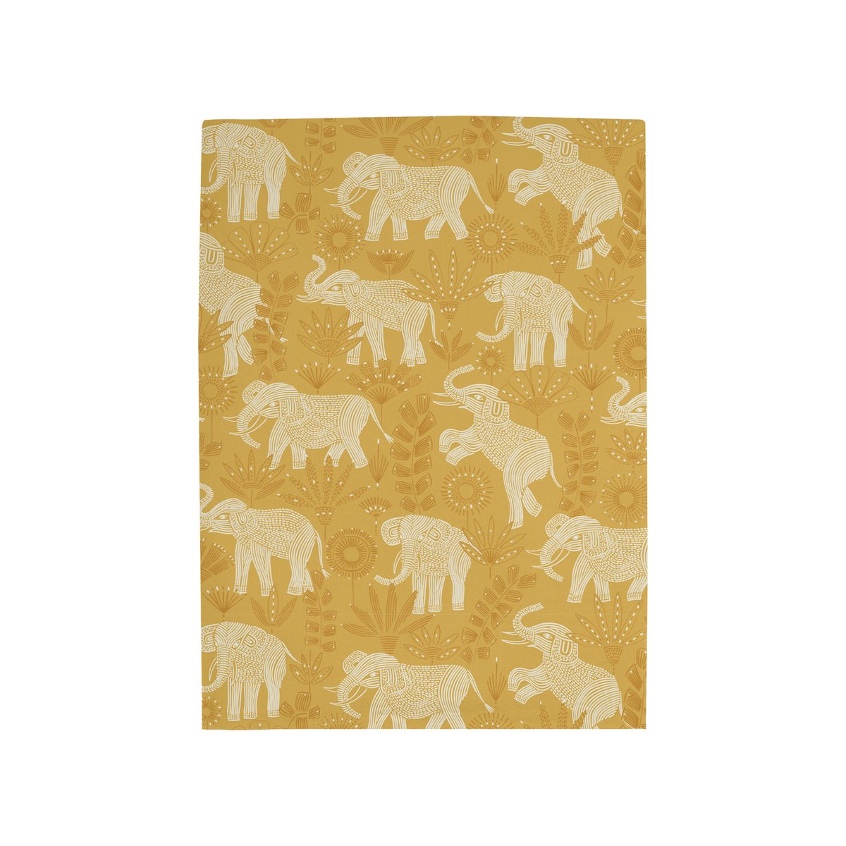 Drap plat en percale de coton, ESPRIT SAFARI safran, BLANC CERISE