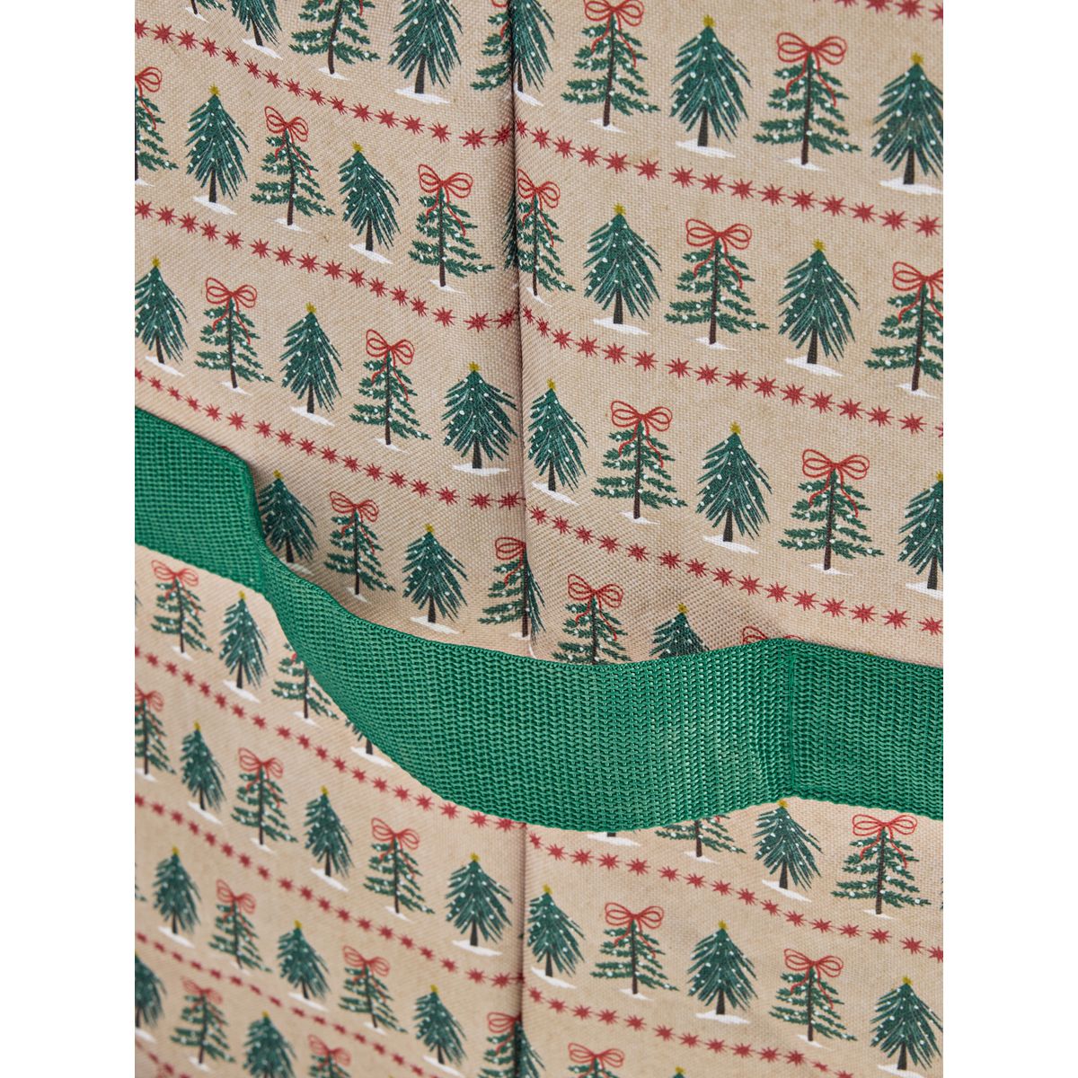 Sac de rangement à imprimé sapin noël vert, NEXT