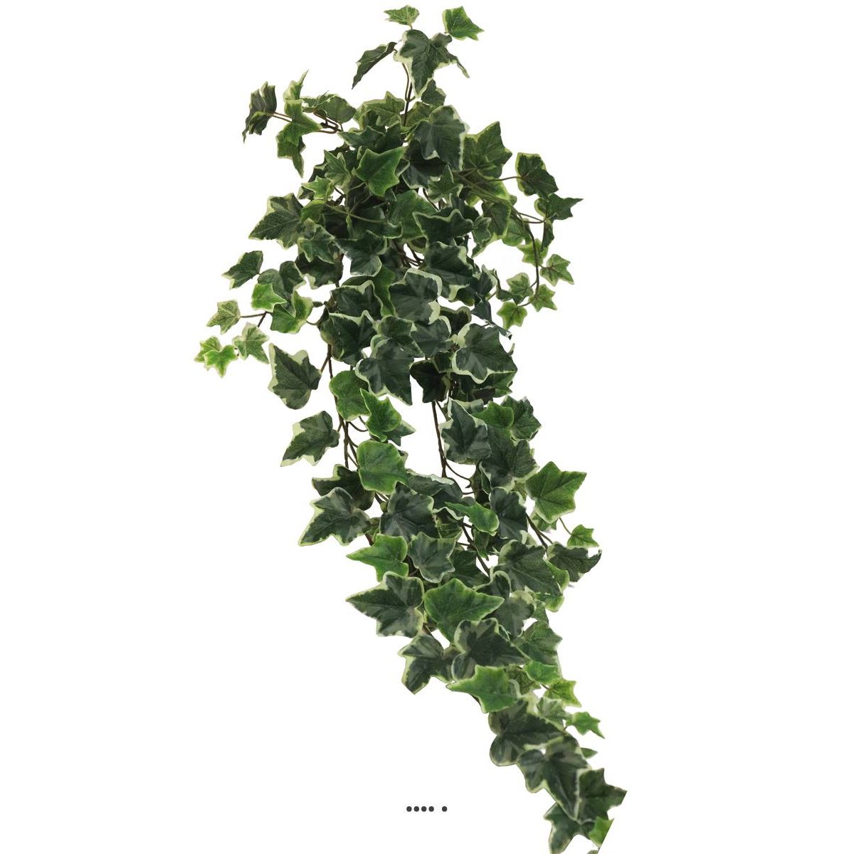 Lierre factice en chute 203 feuilles L86cm de blanc-vert, ARTIFICIELLES