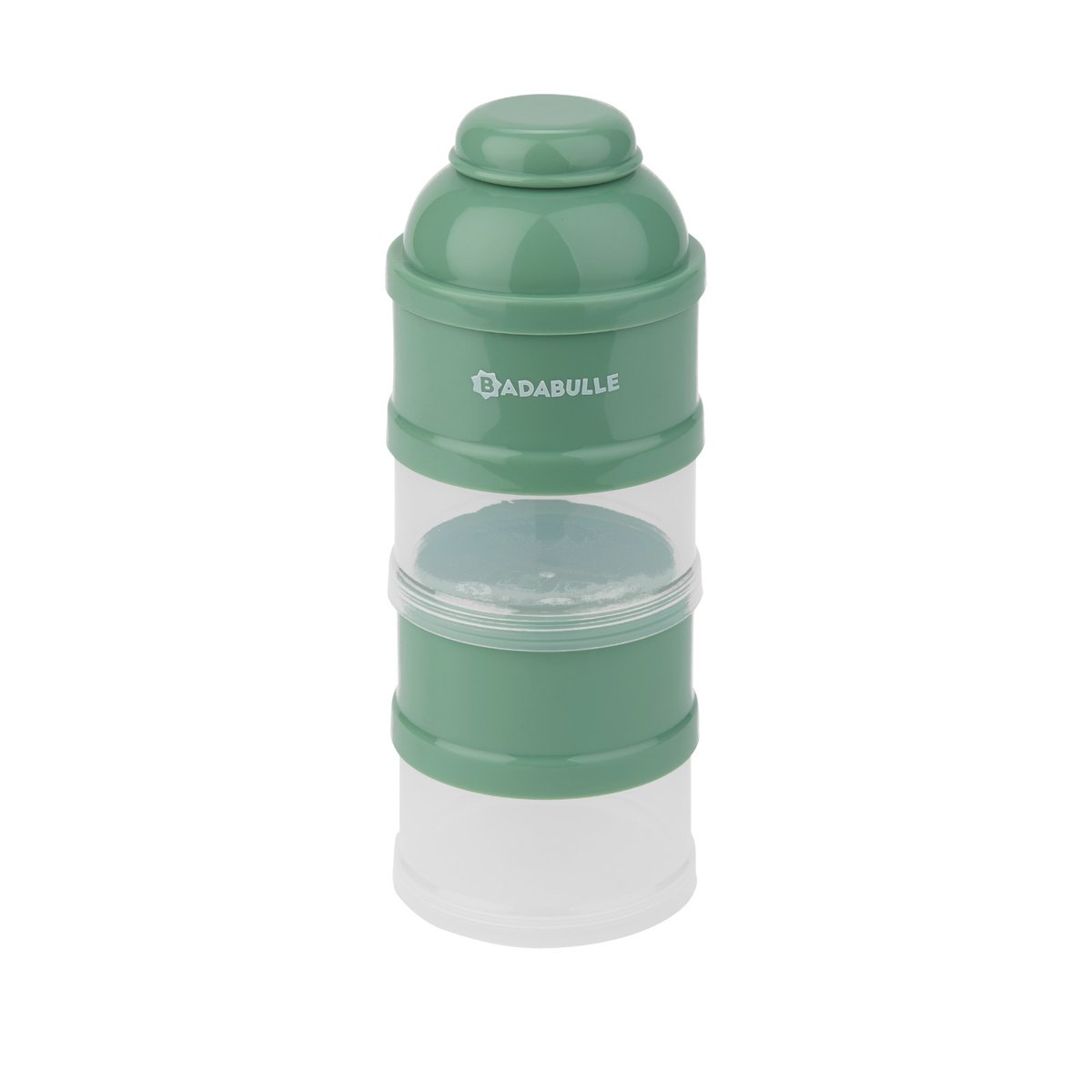 Boîte doseuse de lait en poudre bébé vert, BADABULLE