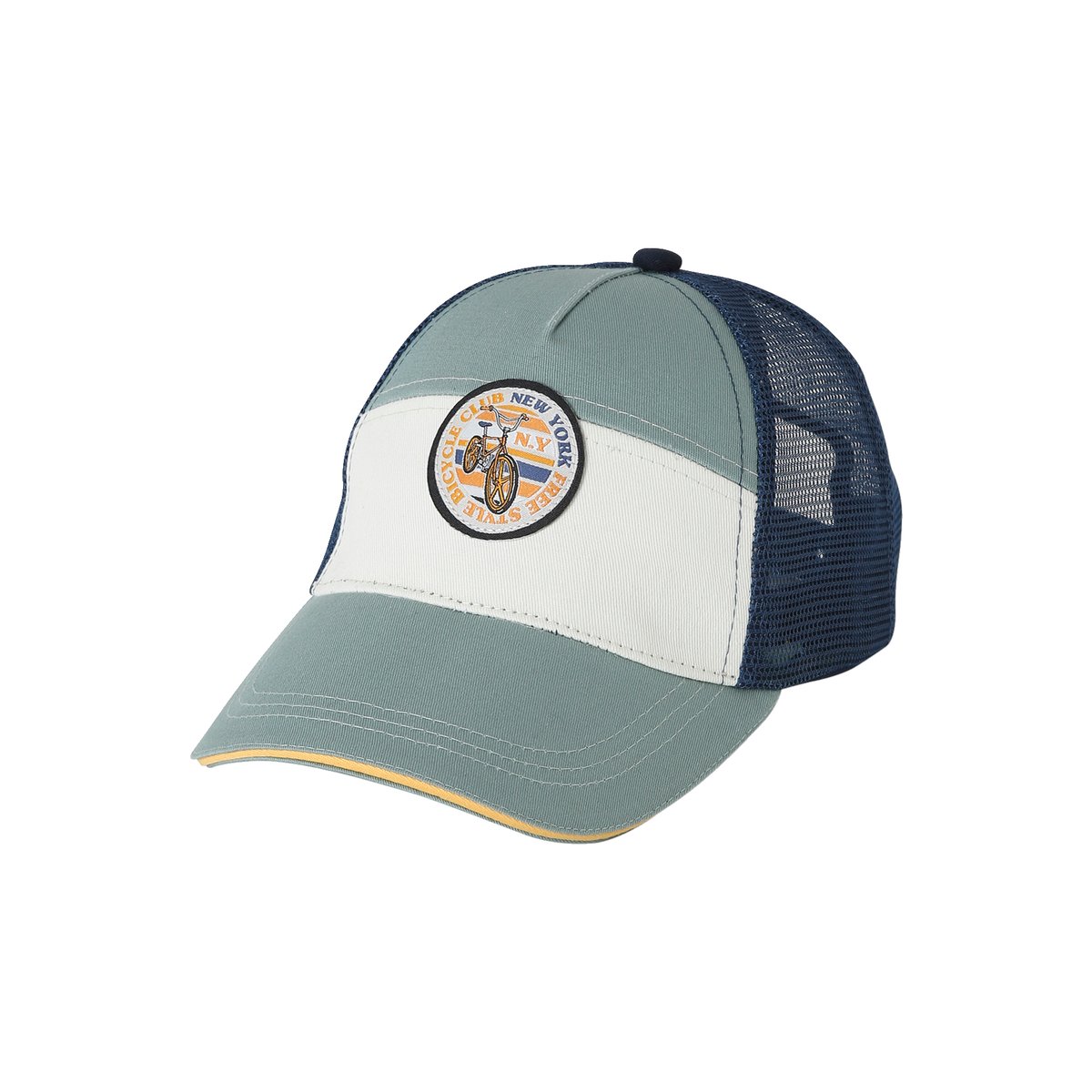 Casquette « New York cycle » menthe/écru, VERTBAUDET