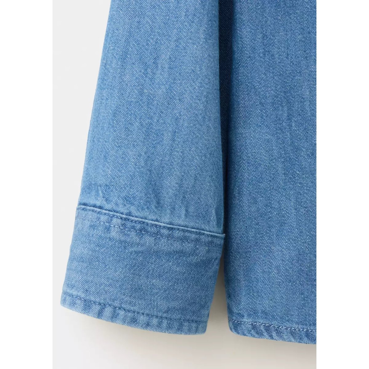 Chemise denim coton bleu moyen, MANGO BABY