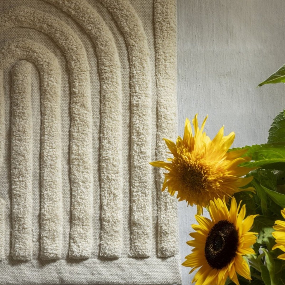Décoration murale tenture coton graphique multicolour, MADAM STOLTZ