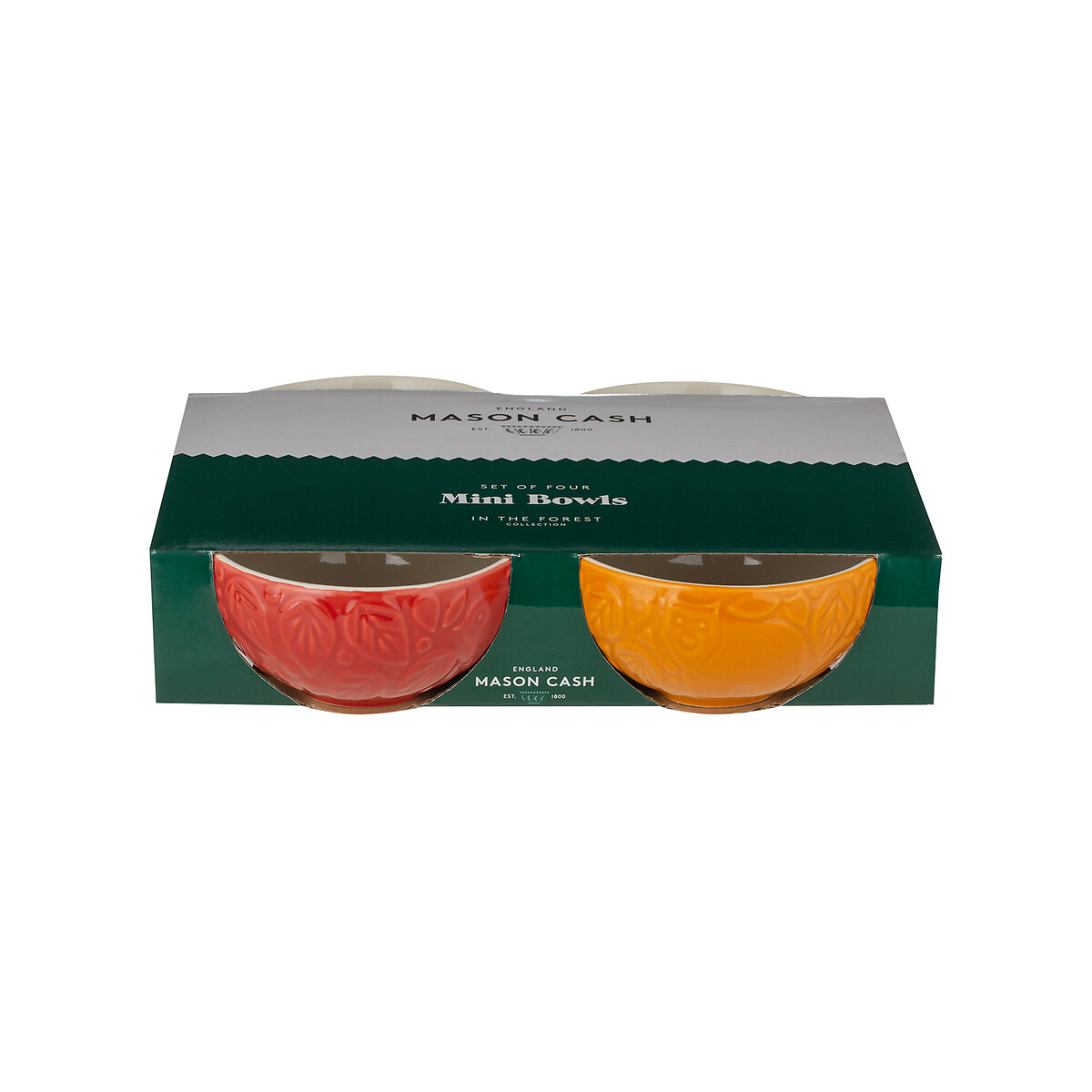 Set of 4 In The Forest Mini Prep Bowls multi-coloured, MASON CASH