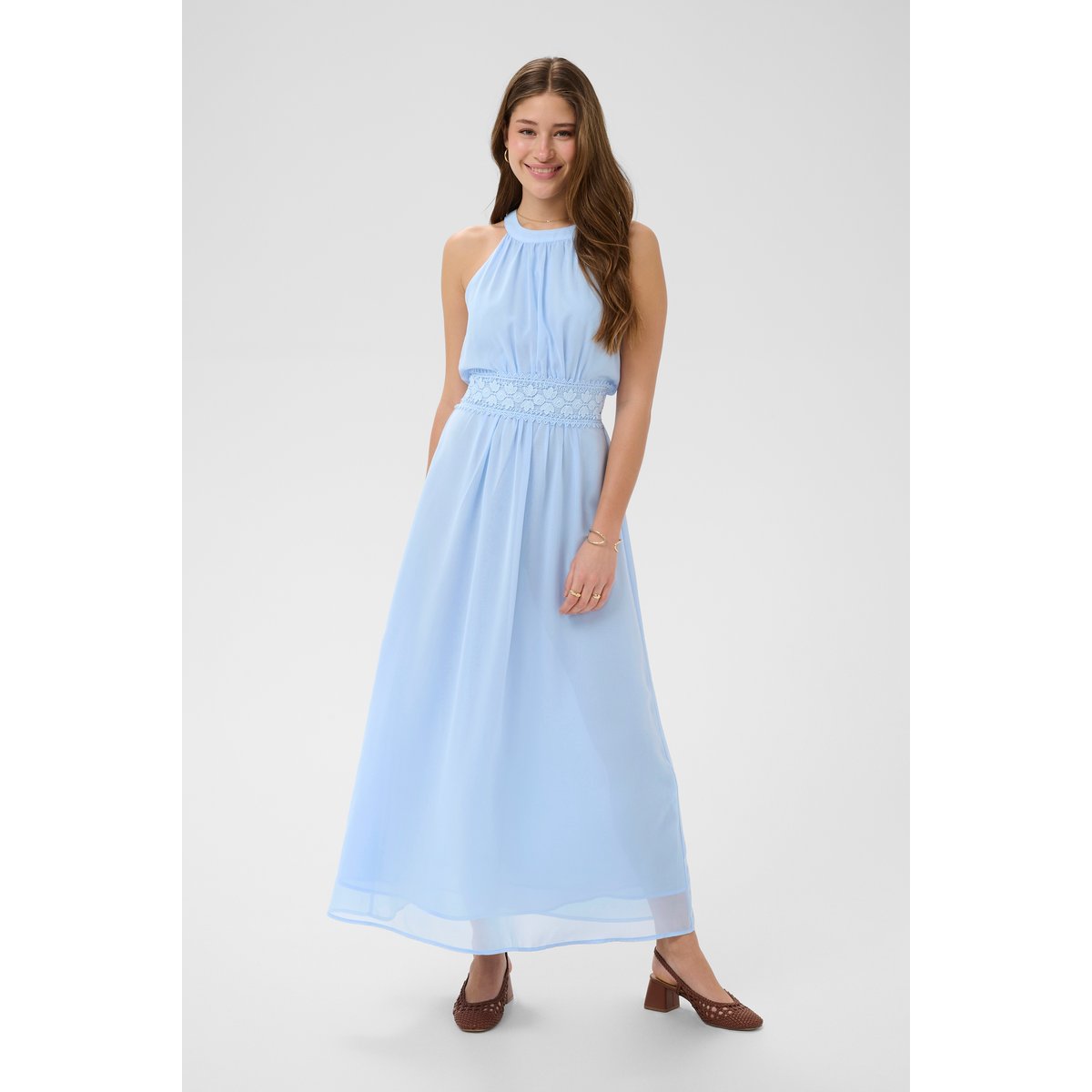 Robe bleu powder blue, CREAM