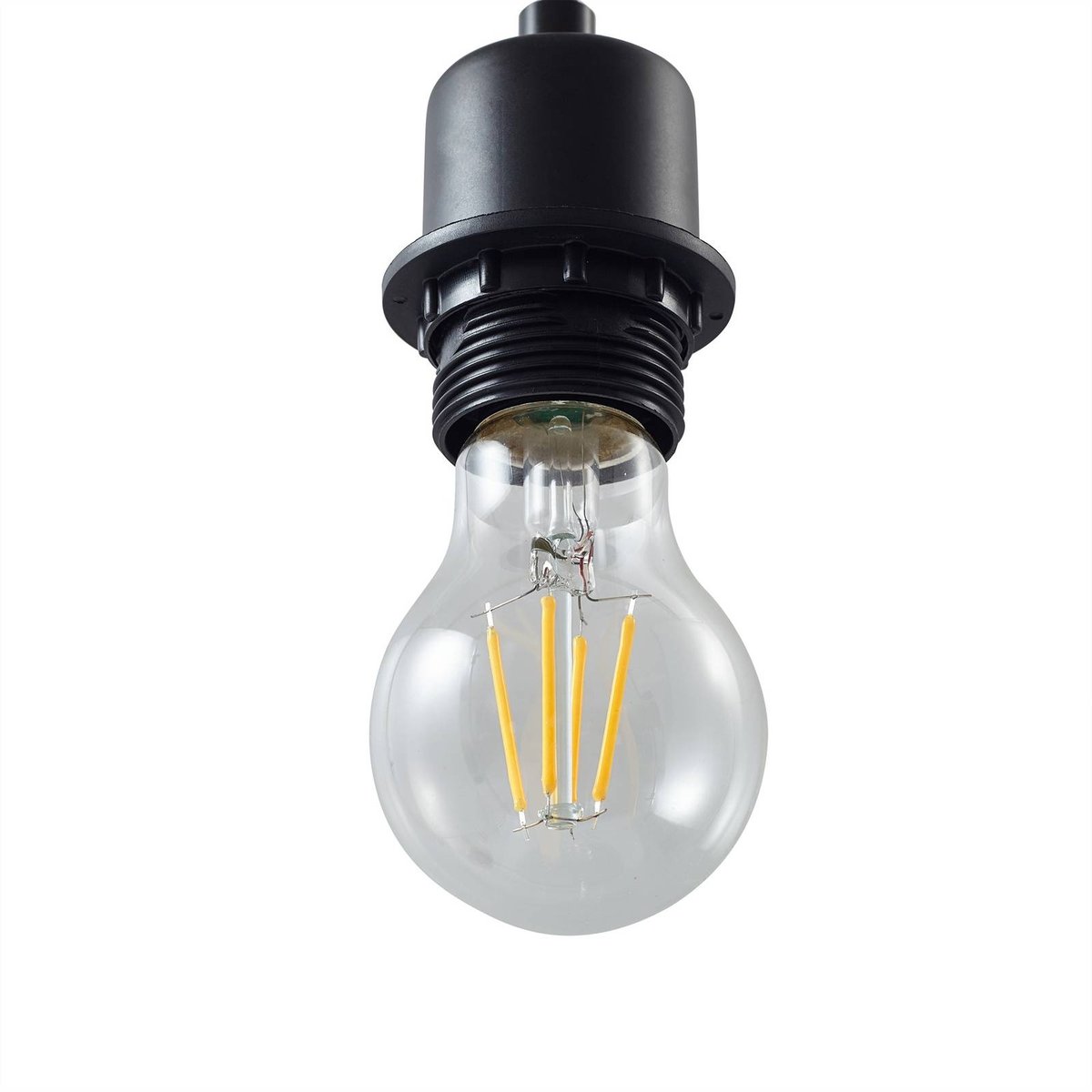 Suspension en textile moderne, Helin noir, LINDBY