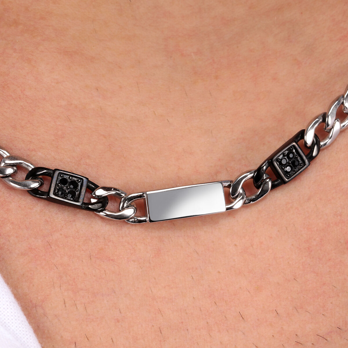 Collier en acier CATENE argent, MORELLATO
