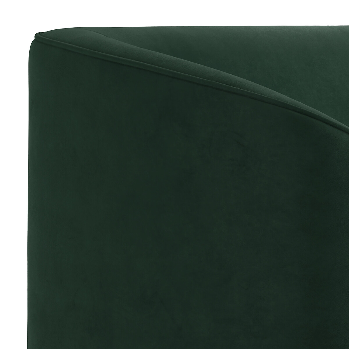 Isotta Curved Velvet 2 Seater Accent Sofa forest green, SO'HOME