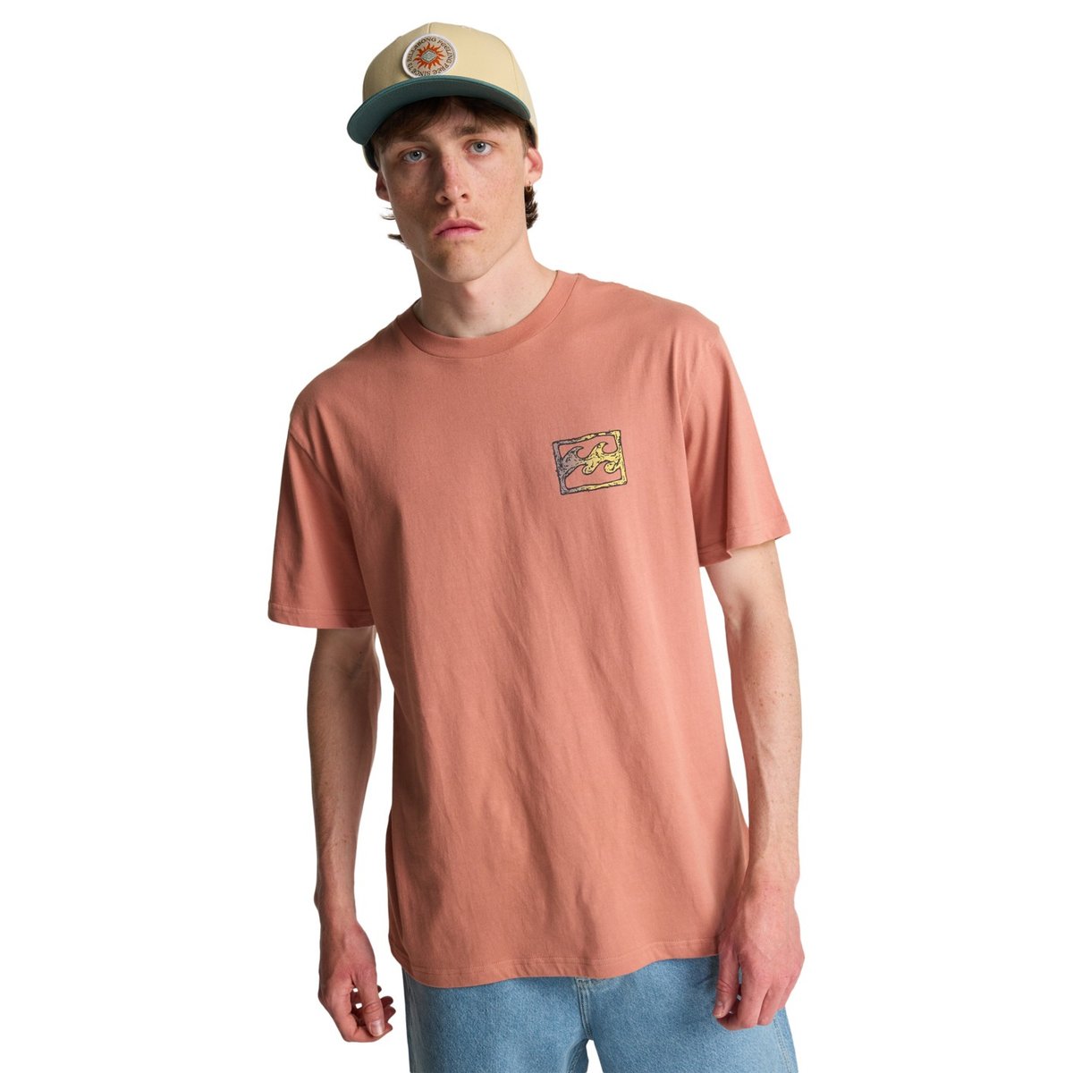 T shirt manches courtes CRAYON WAVE rose dusty rose, BILLABONG