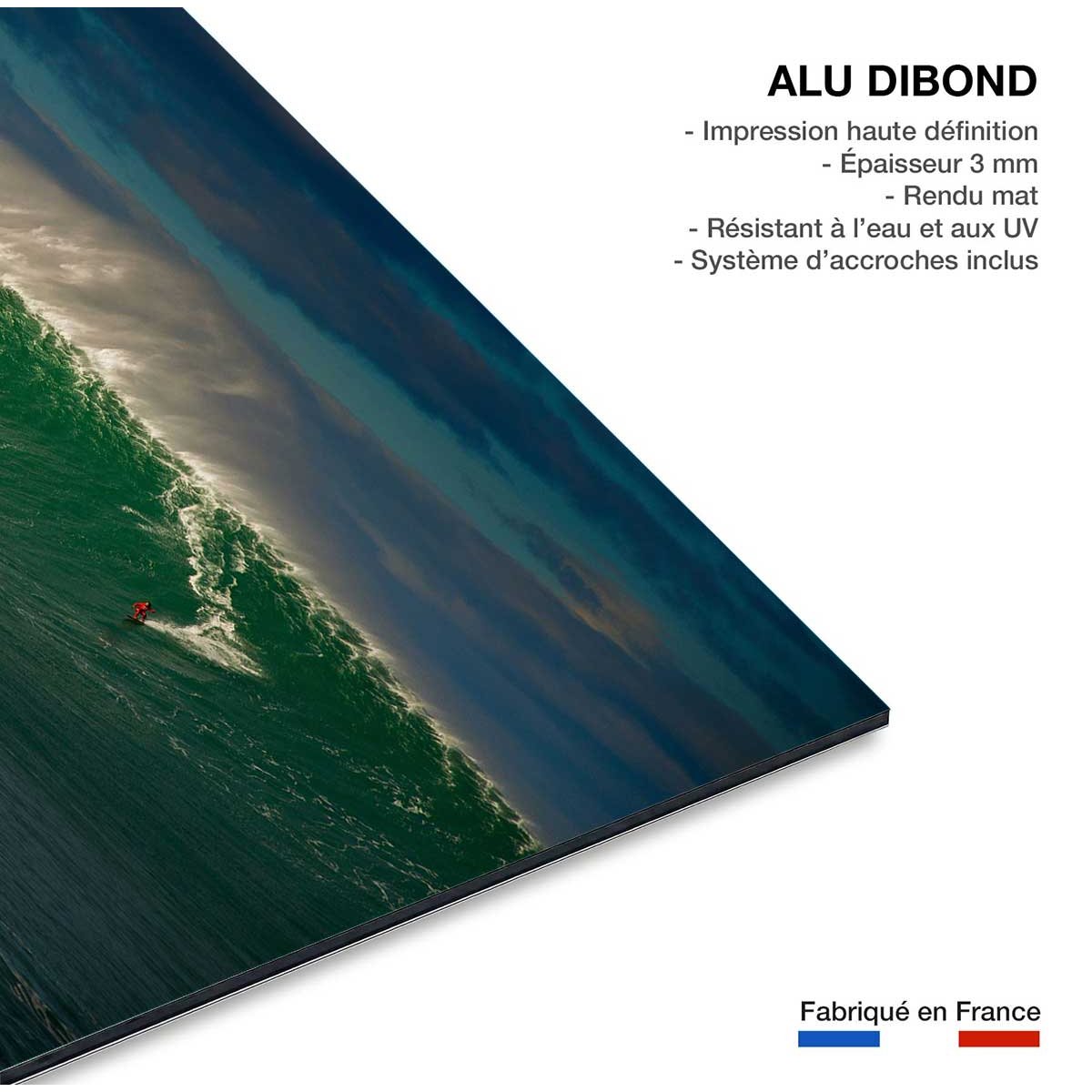 Tableau surf belharra vague géante tableau alu dibond, HEXOA