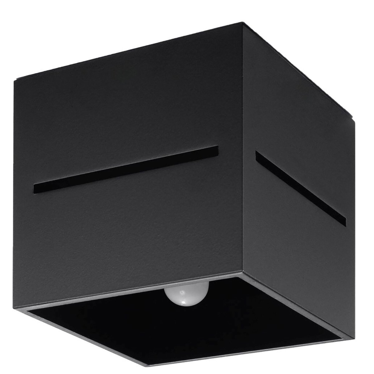 Plafonnier Aluminium Noir G9 1 Lobo noir, EDEN