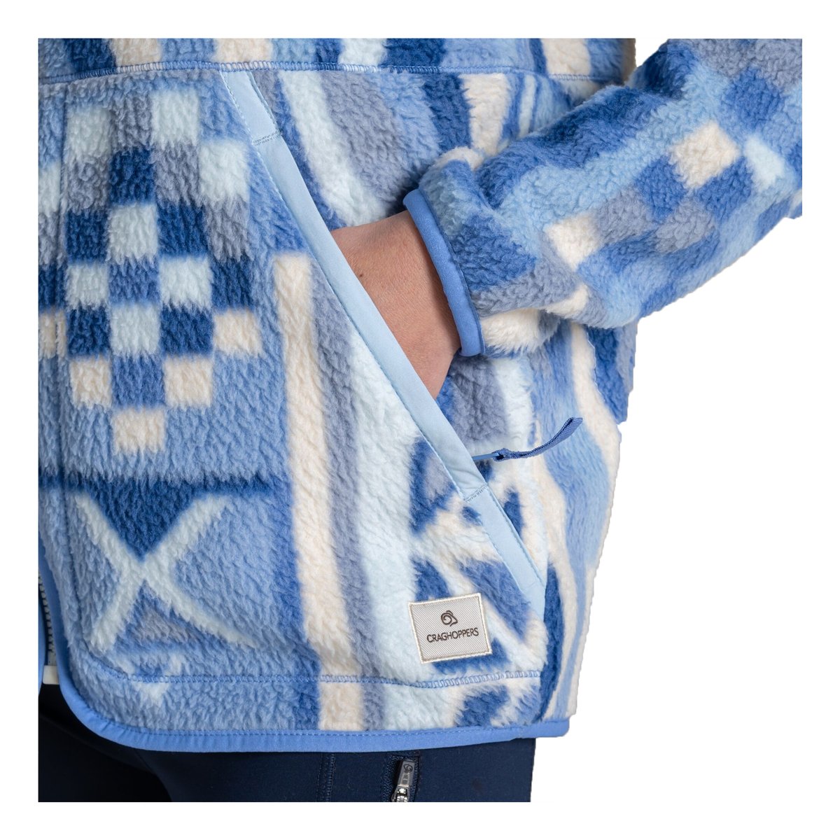 Veste polaire motif/style à motifs DANTE bleu à motifs, CRAGHOPPERS