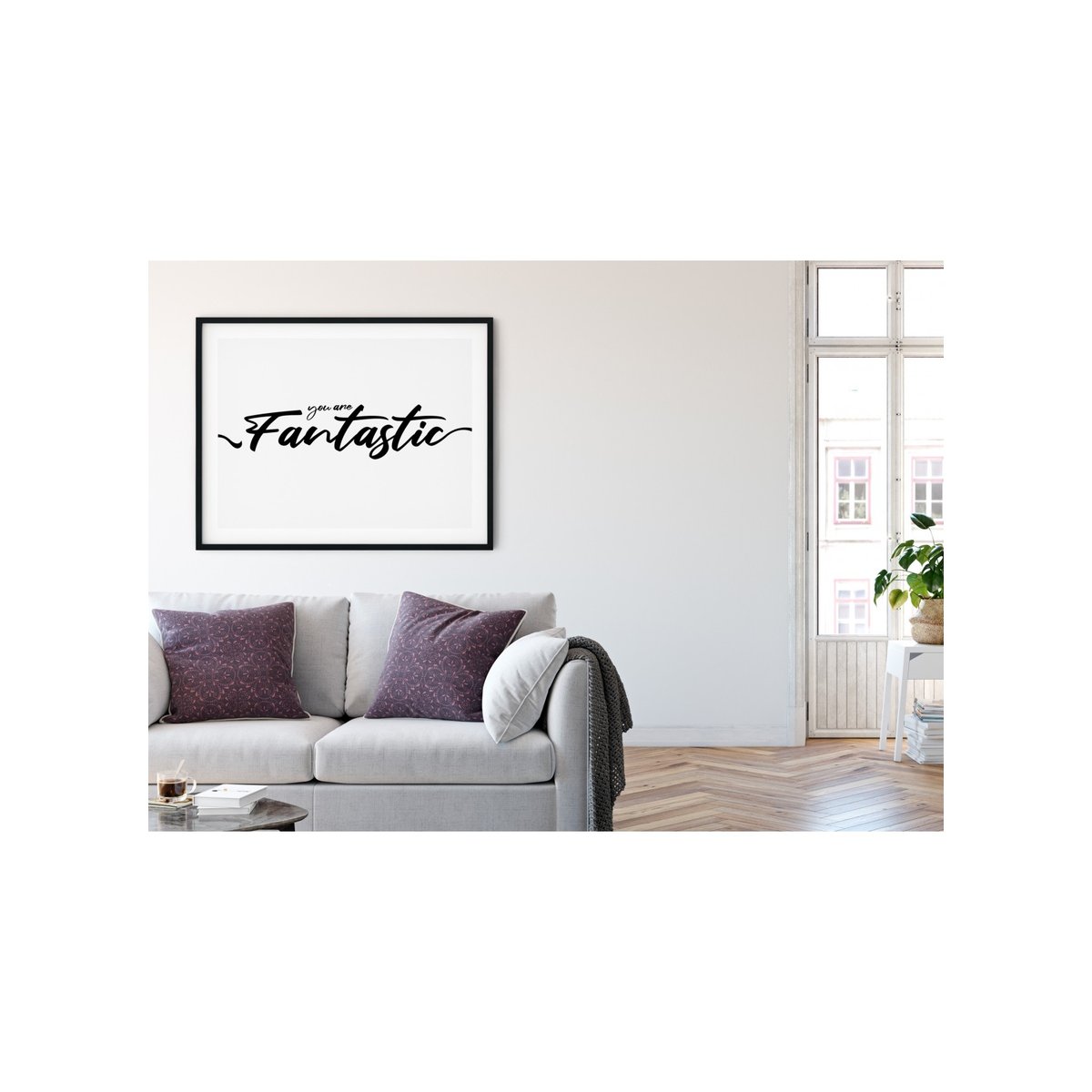 Affiche 'You are fantastic' blanc, L'AFFICHERIE