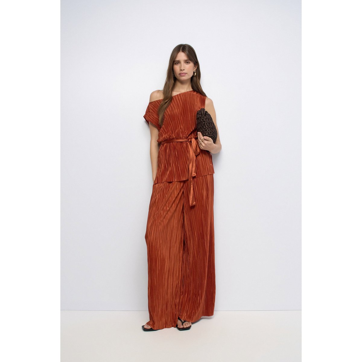 TOP PLISSÉ orange, SALSA JEANS